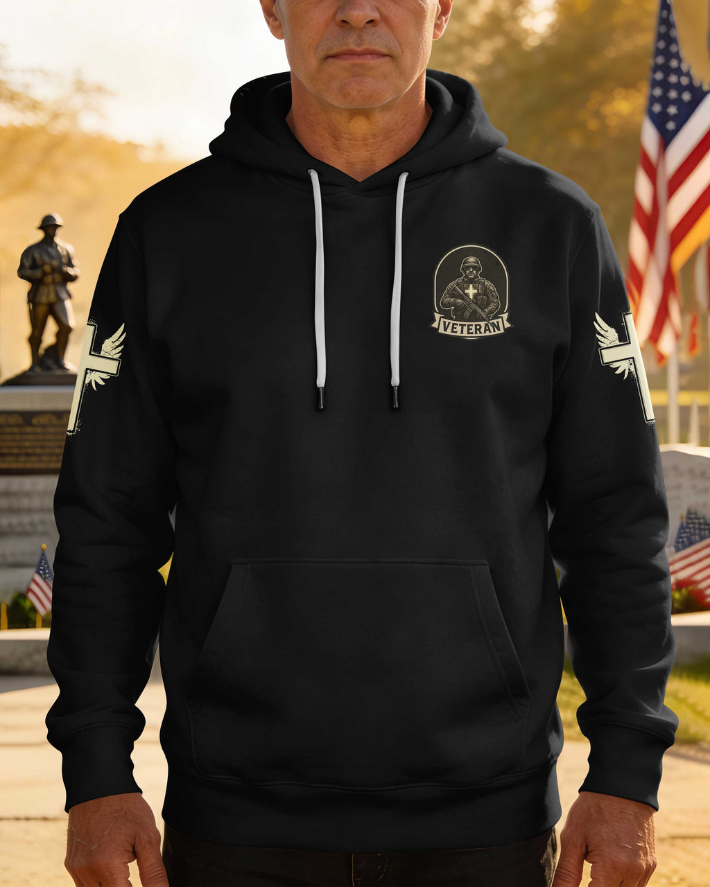 God Took The Strongest Americans All Over Print Hoodie