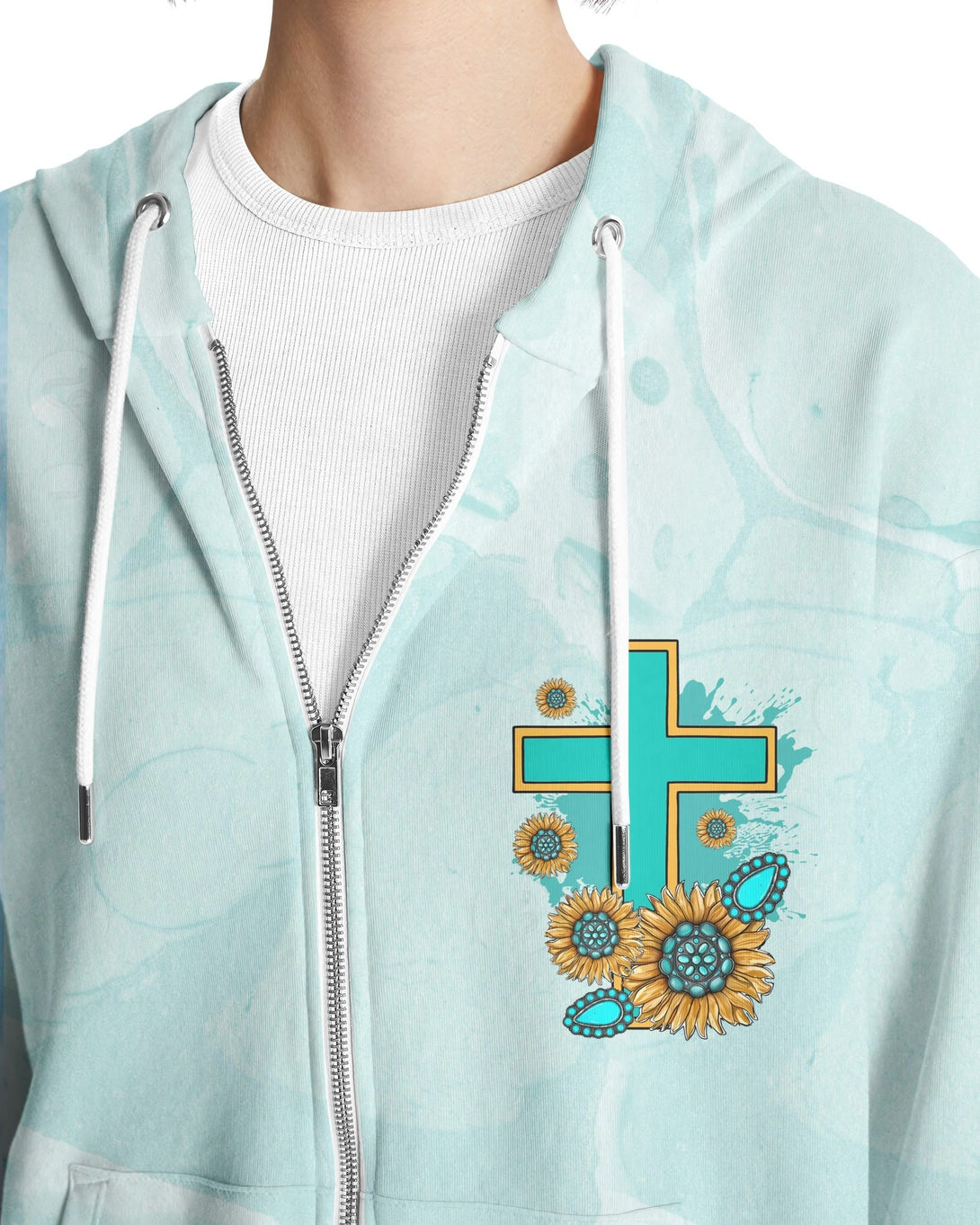 Jesus Take The Wheel All Over Print Zip Hoodie - Christ Color