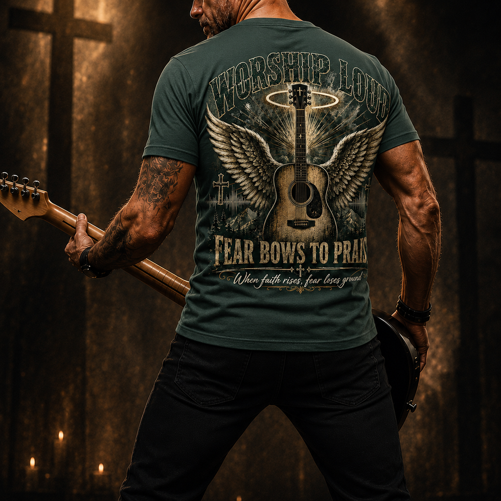 Worship Loud Fear Bows To Praise T-Shirt