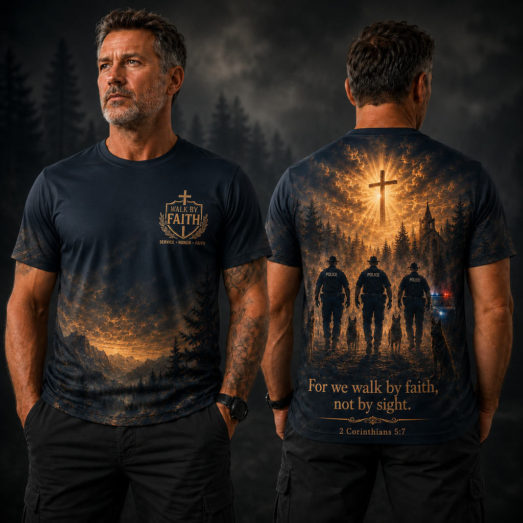 For We Walk By Faith, Not By Sight T-Shirt