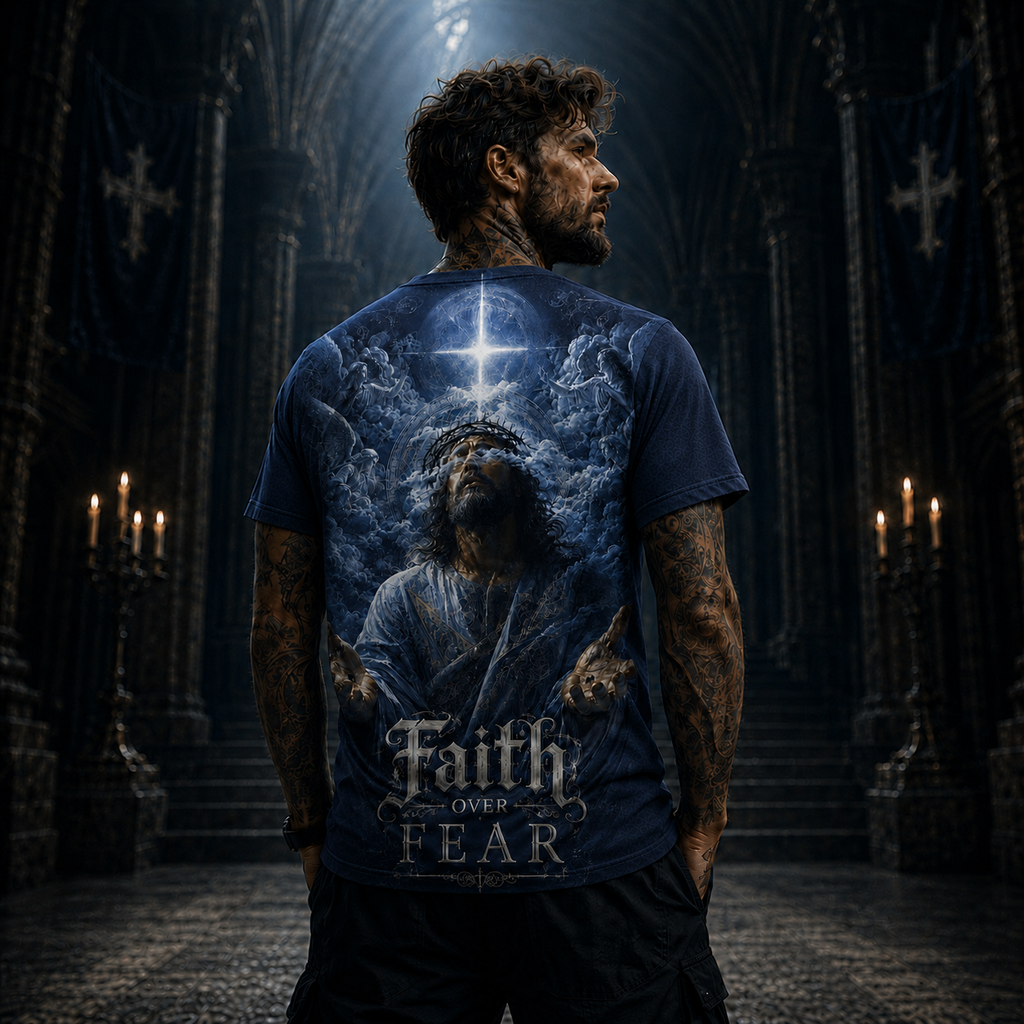 Faith Over Fear Jesus T-Shirt