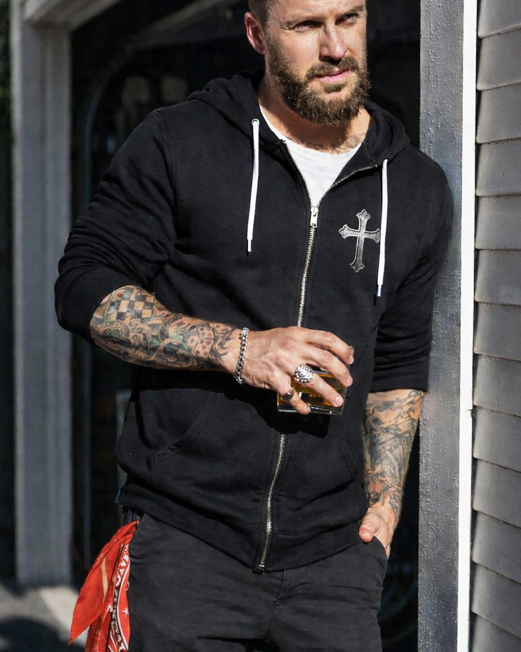 Jesus Makes Warriors Out Of Broken Men Zip Hoodie