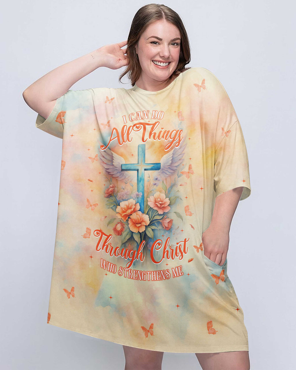 I Can Do All Things Through Christ Who Strengthens Me Sleep Tee