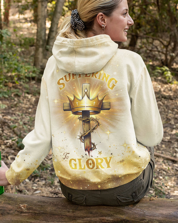 From Suffering To Glory All Over Print Zip Hoodie