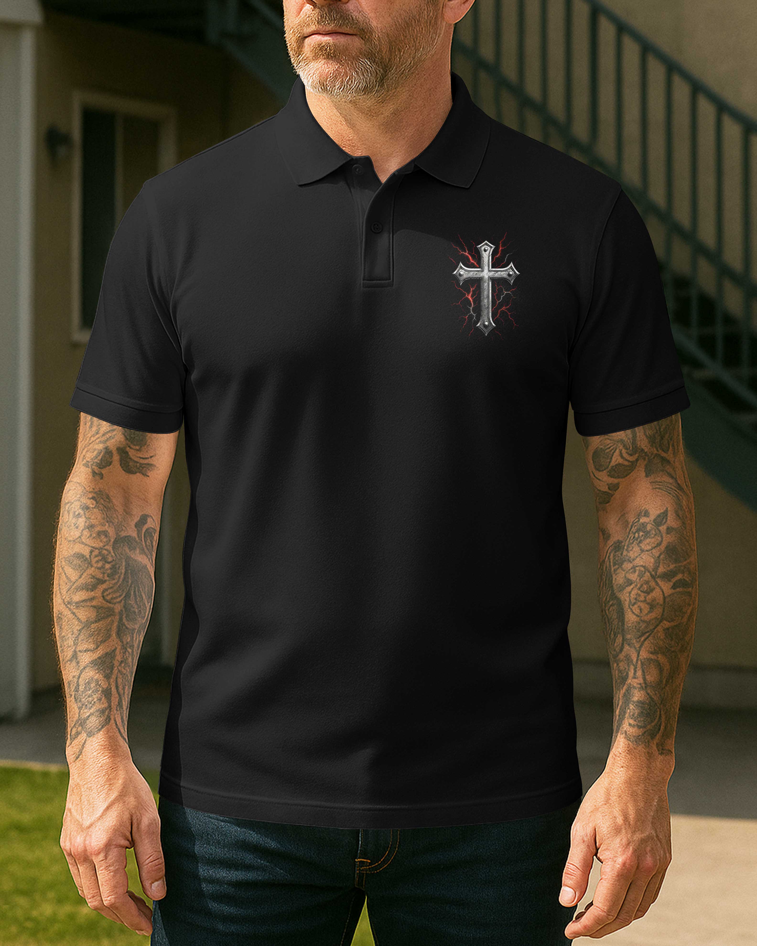 One Nation Under God All Over Print Polo