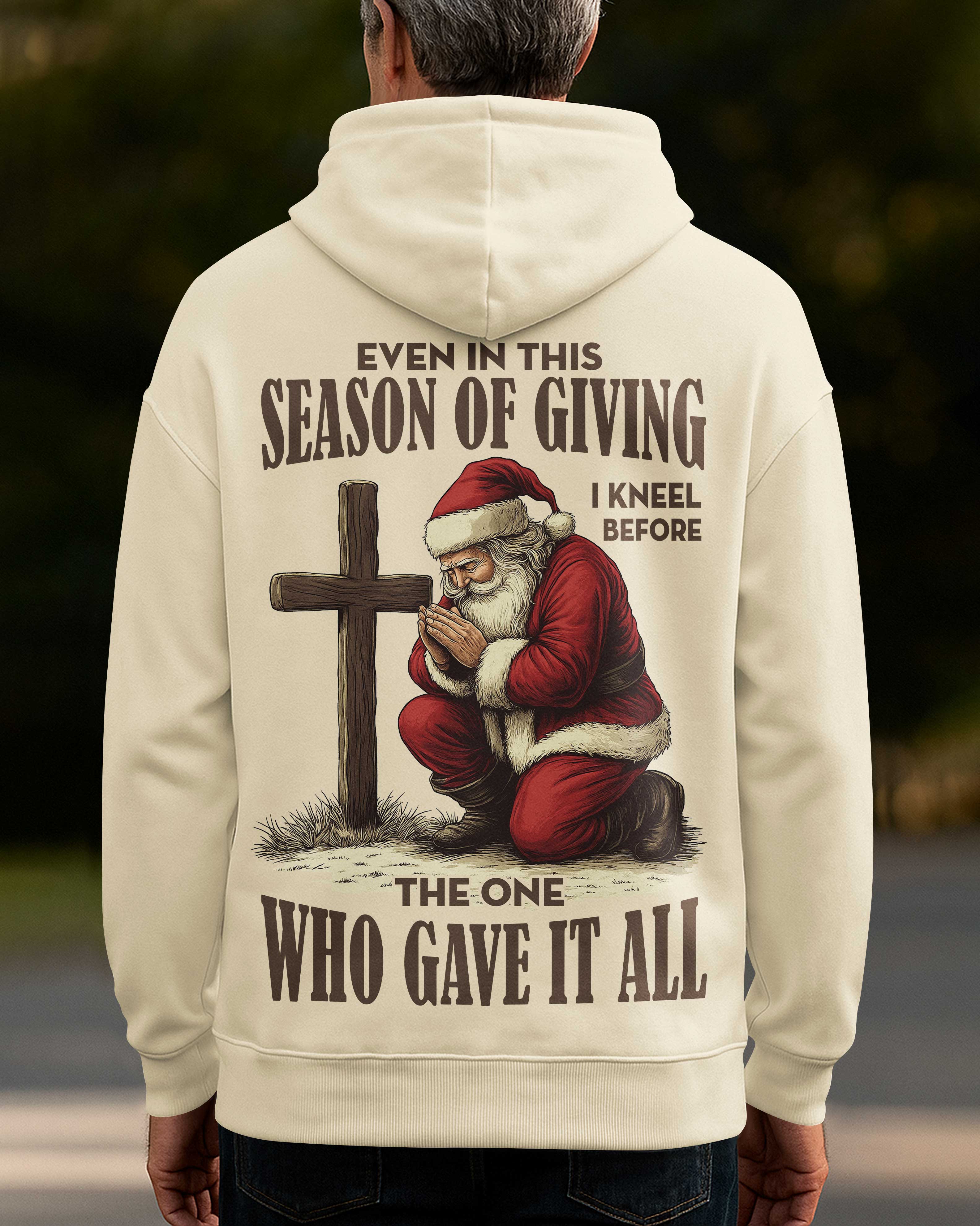 Even In This Season Of Giving I Kneel Hoodie