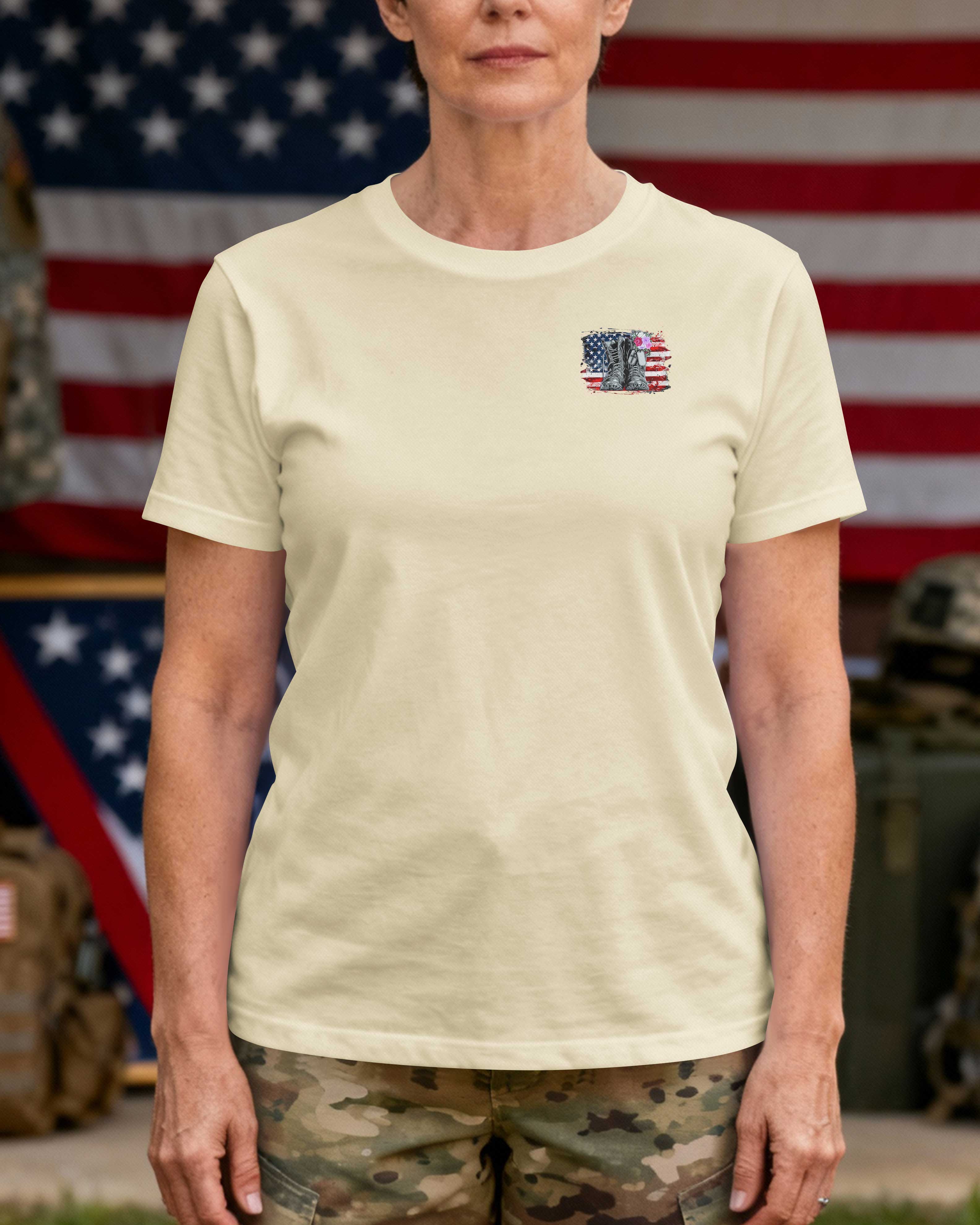 Female Veteran Proudly Served Led By Faith T-Shirt