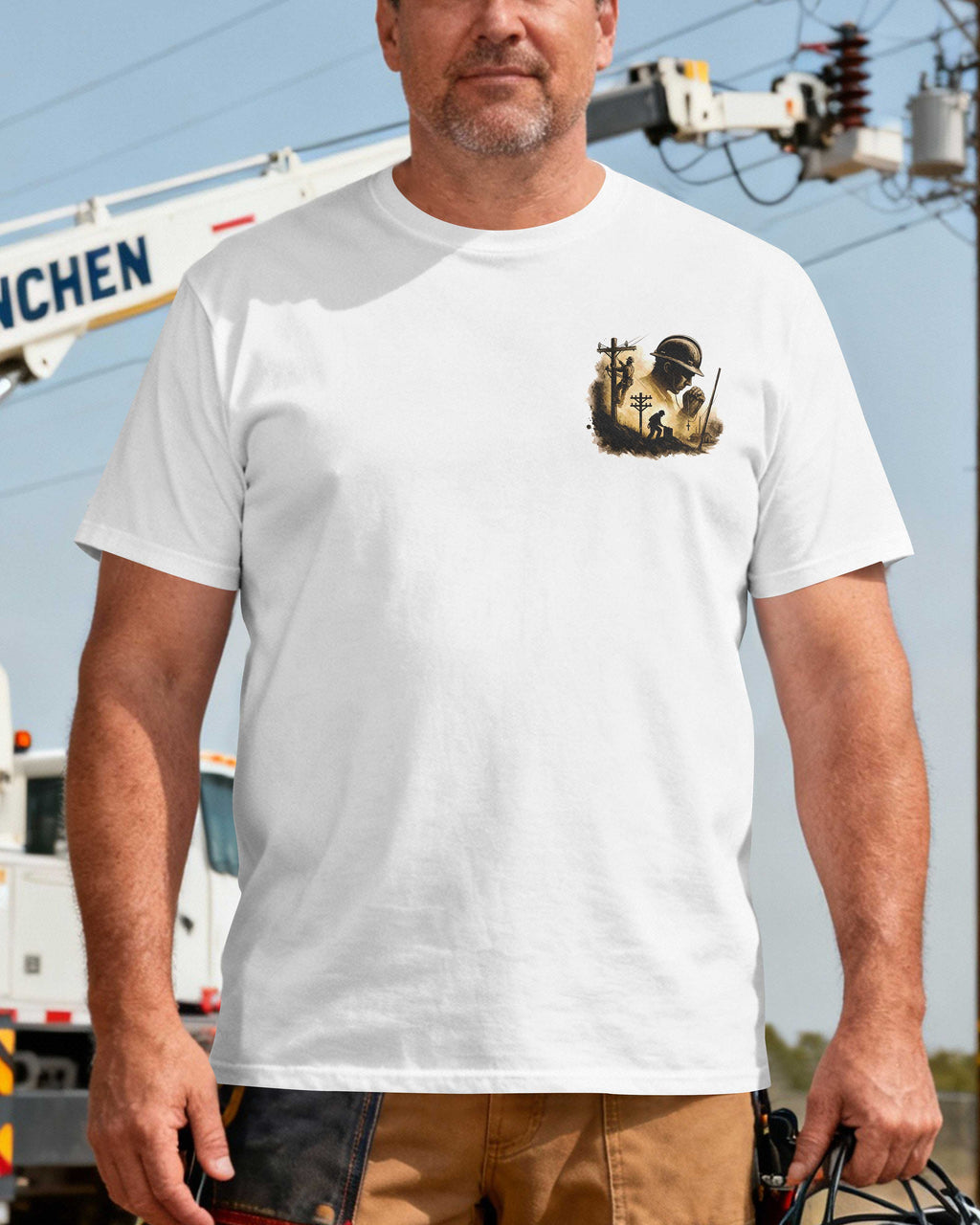 On These Lines I Serve Under His Cross I Stand T-Shirt