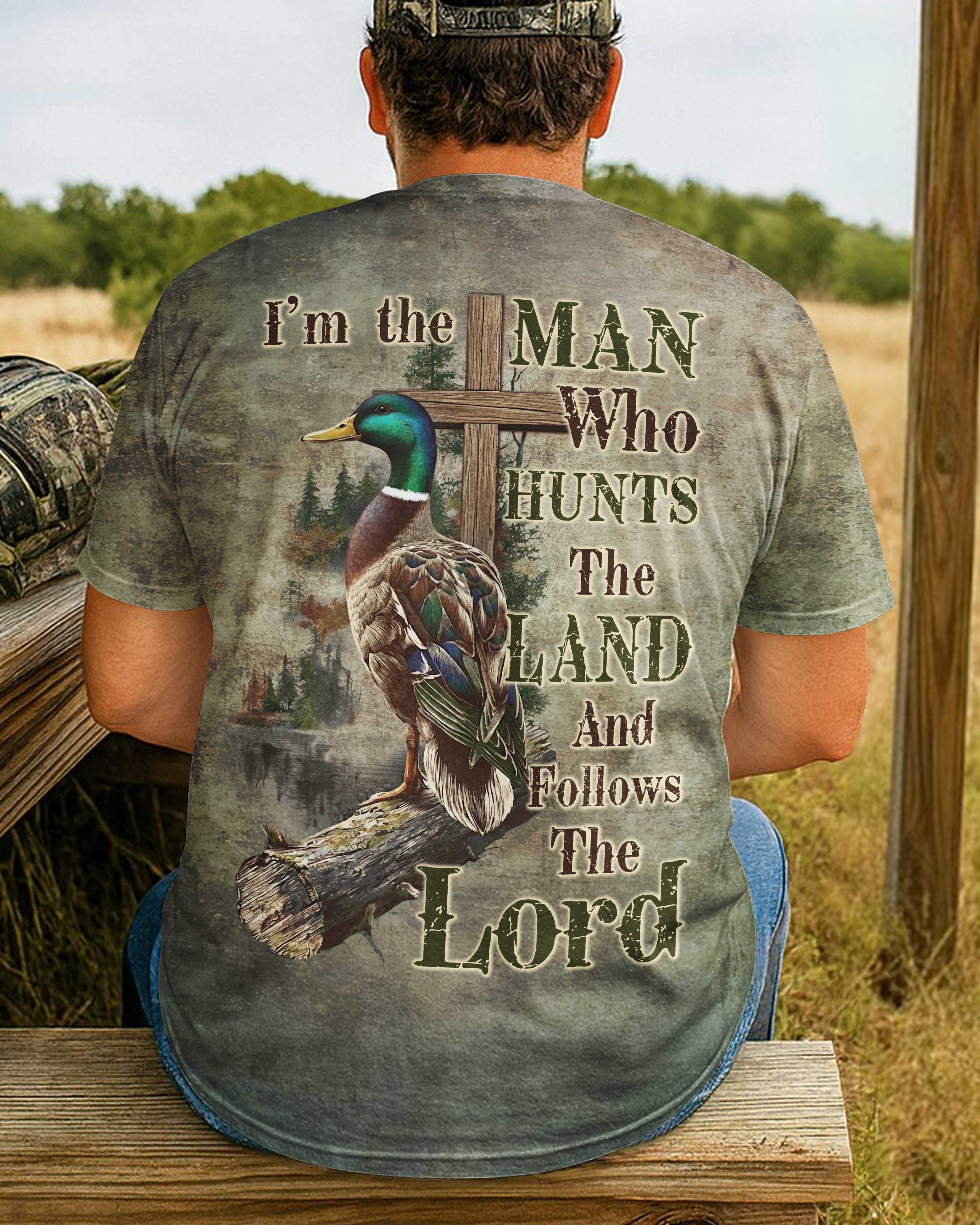 Who Hunts The Land Custom Name T-Shirt
