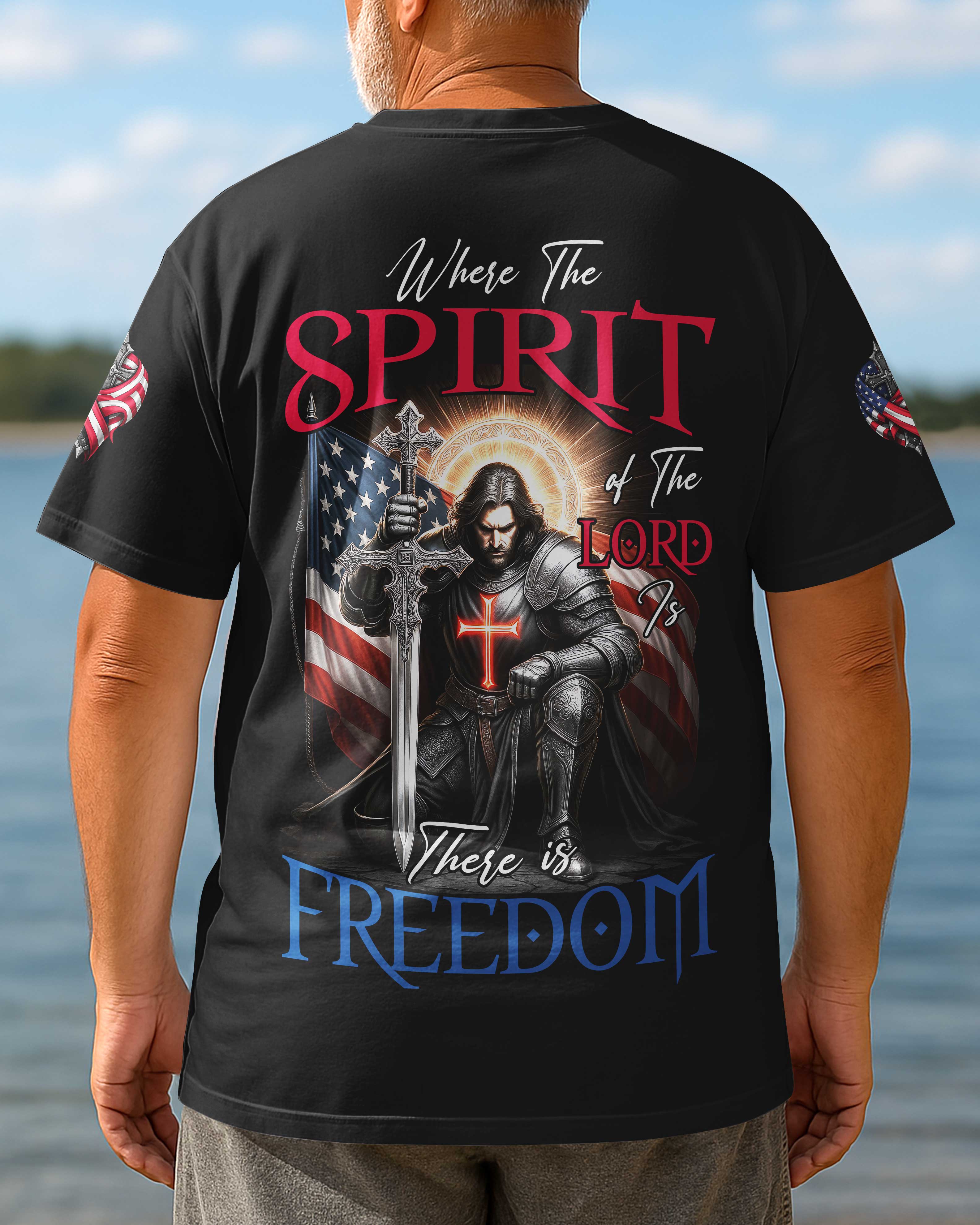 Where The Spirit of The Lord Is All Over Print T-Shirt