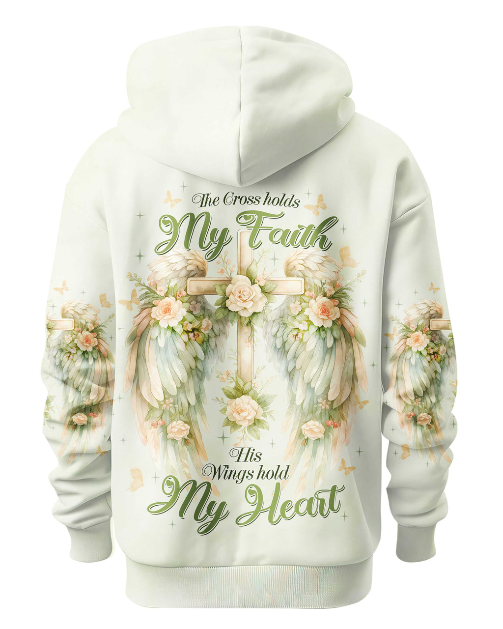 The Cross Holds My Faith His Wings Hold My Heart T-Shirt