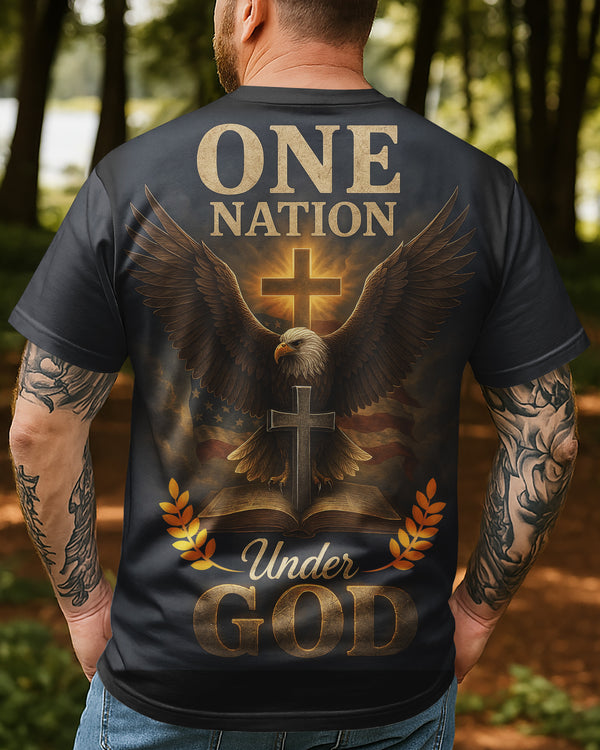 One Nation Under God All Over Print T-shirt