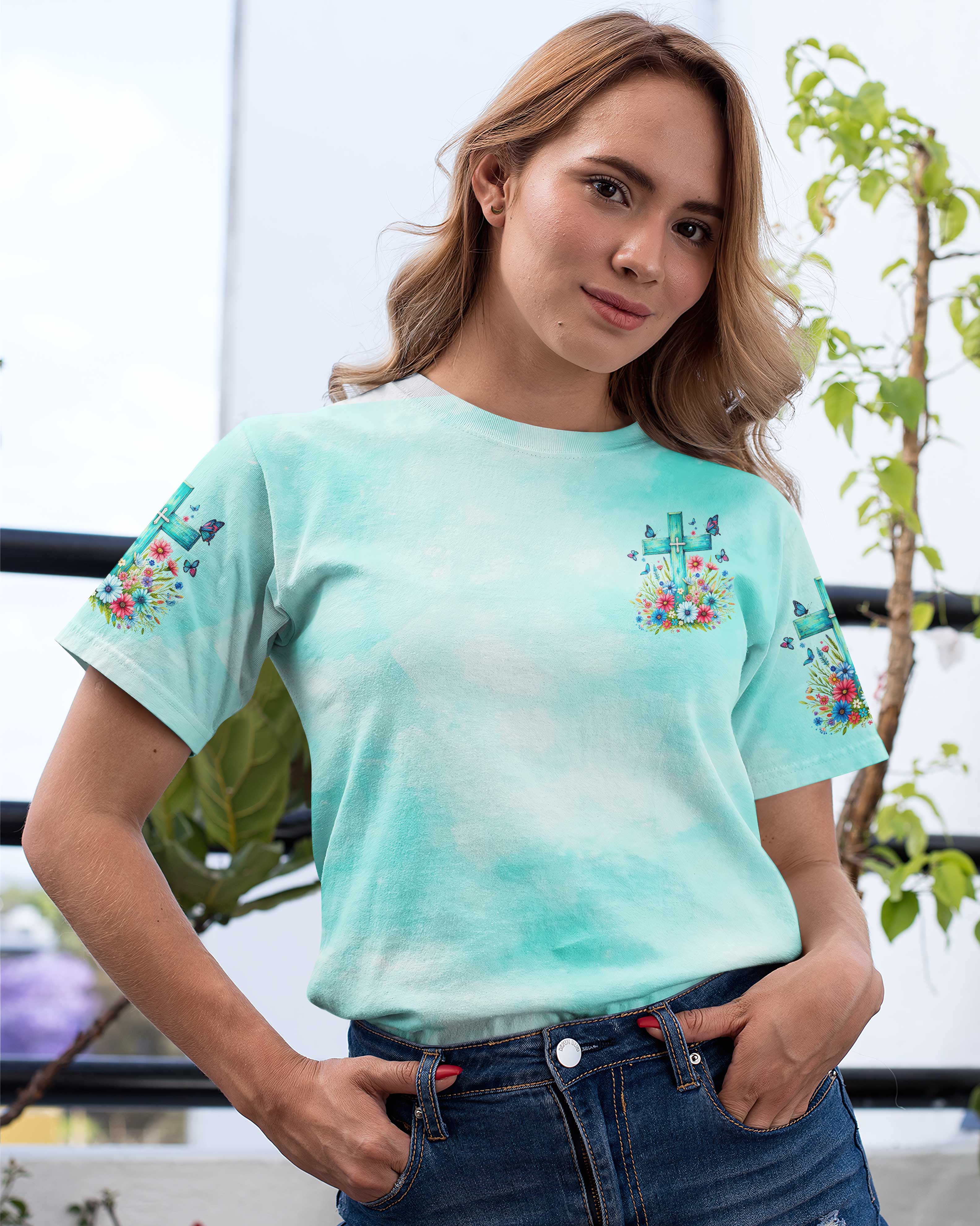 Jesus Take The Wheel All Over Print T-shirt