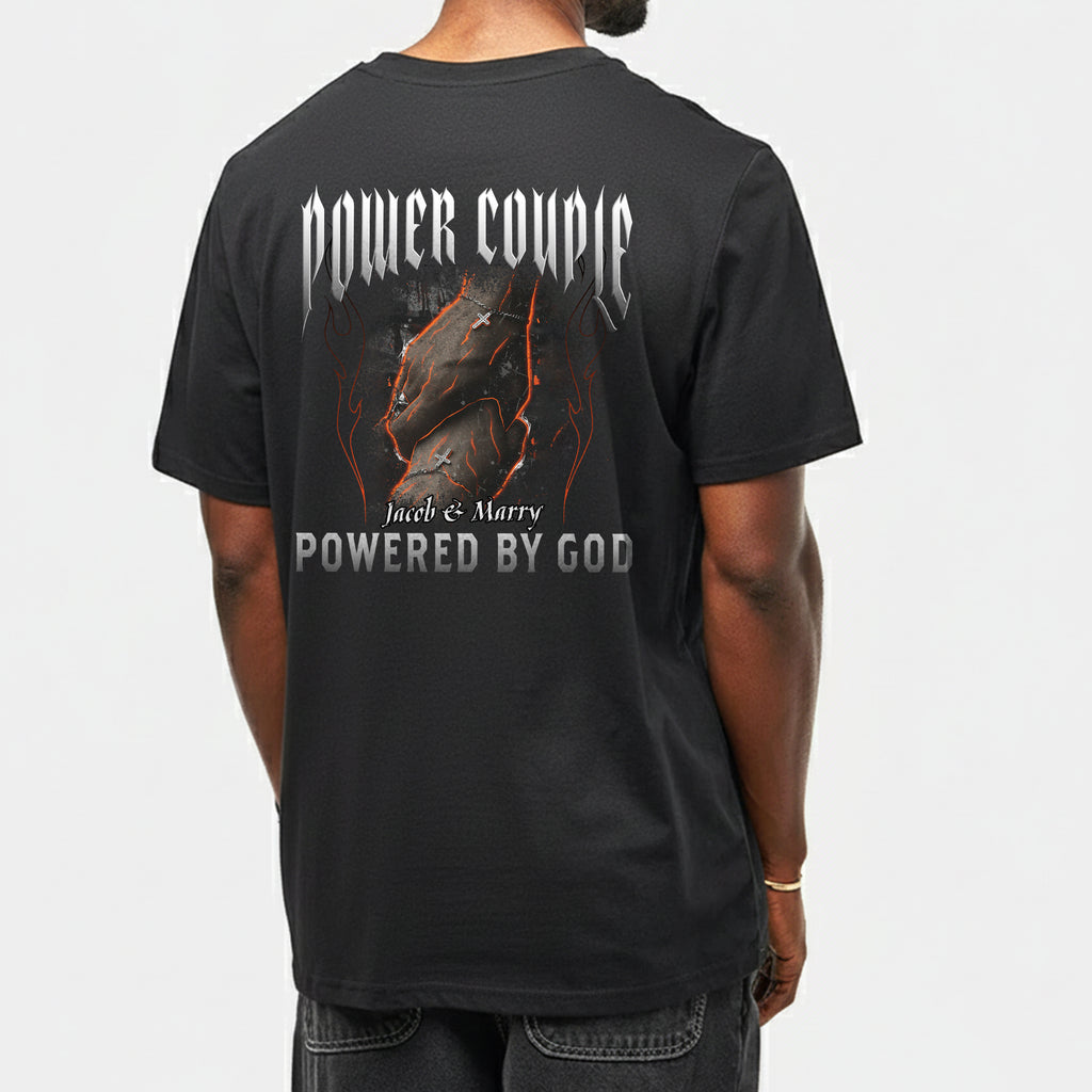 Power Couple Powered By God T-Shirt