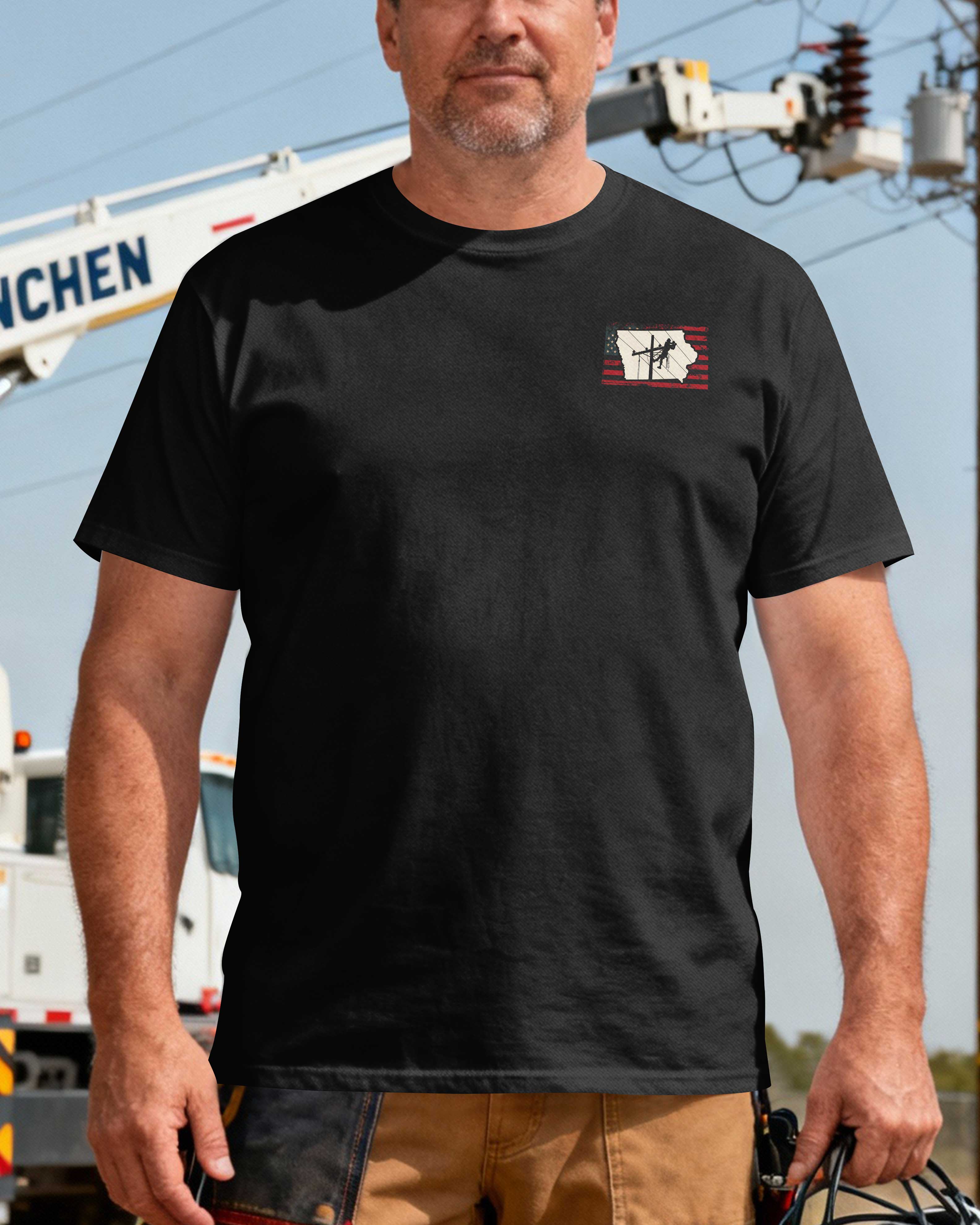 I Took A Dna Test God Is My Father Lineman Are My Brothers T-Shirt