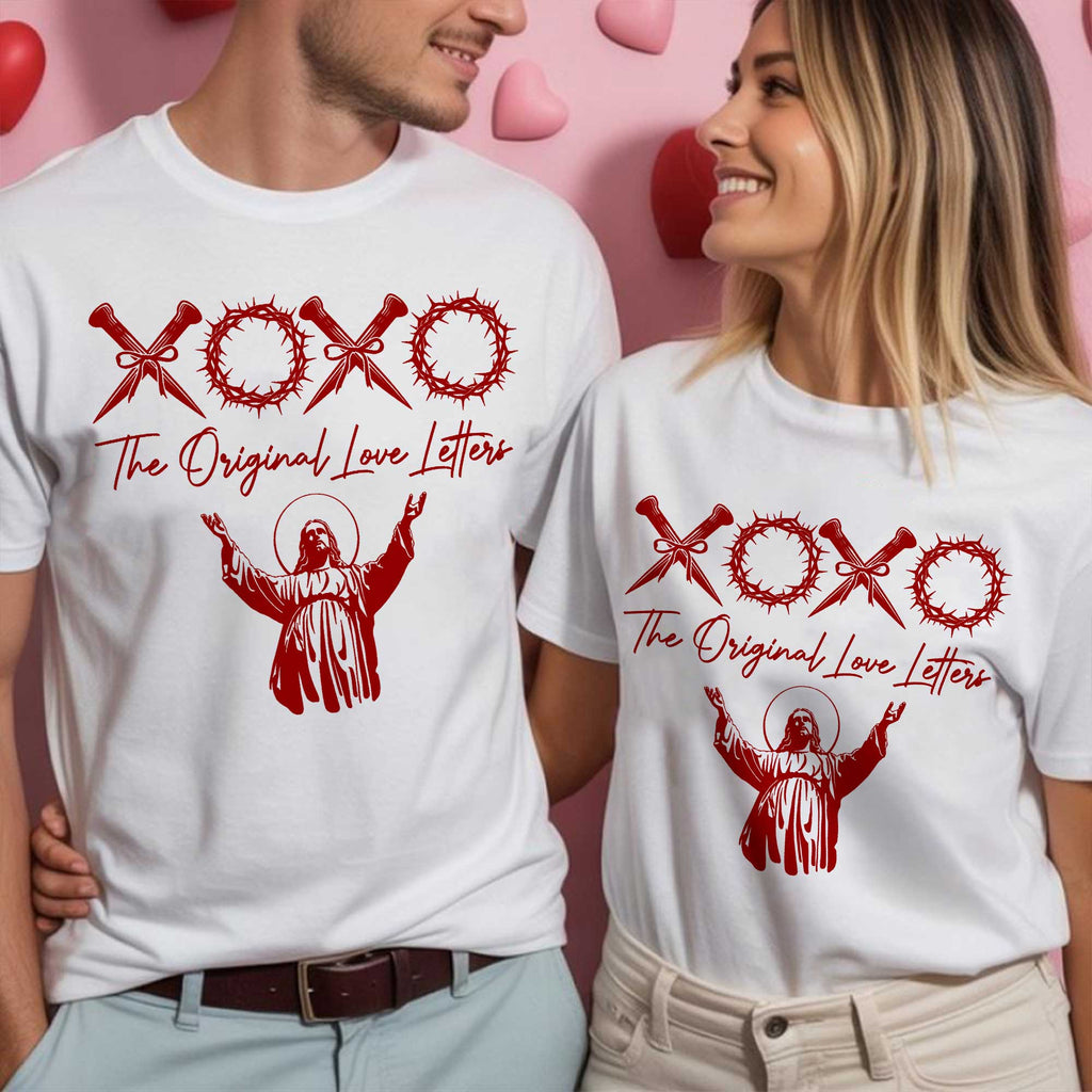 Xoxo The Original Love Letters Couple T-Shirt