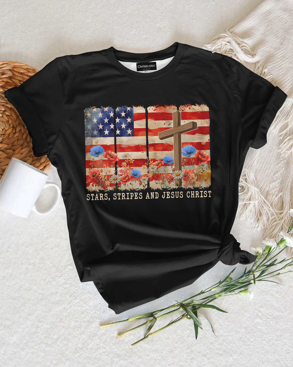 Stars, Stripes and Jesus Christ T-Shirt
