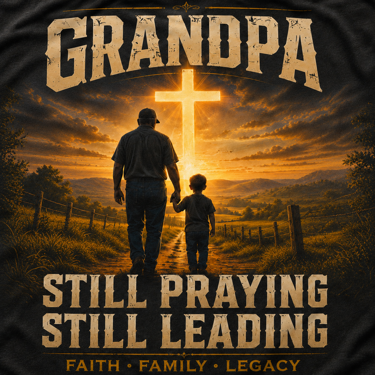 Granopa Still Praying Still Leading T-Shirt