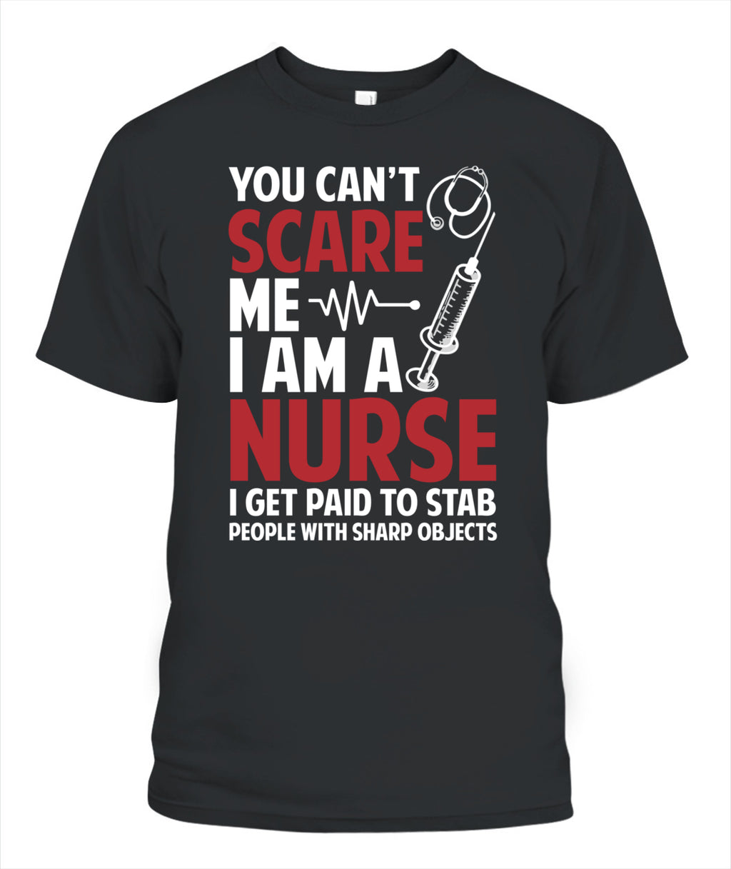 Scare Nurse T-Shirt — Funny Halloween Nurse Tee