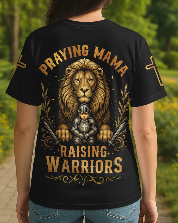 Praying Mama Raising Warriors All Over Print T-shirt