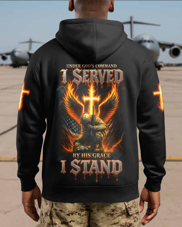 Under God's Command I Served By His Grace I Stand Hoodie
