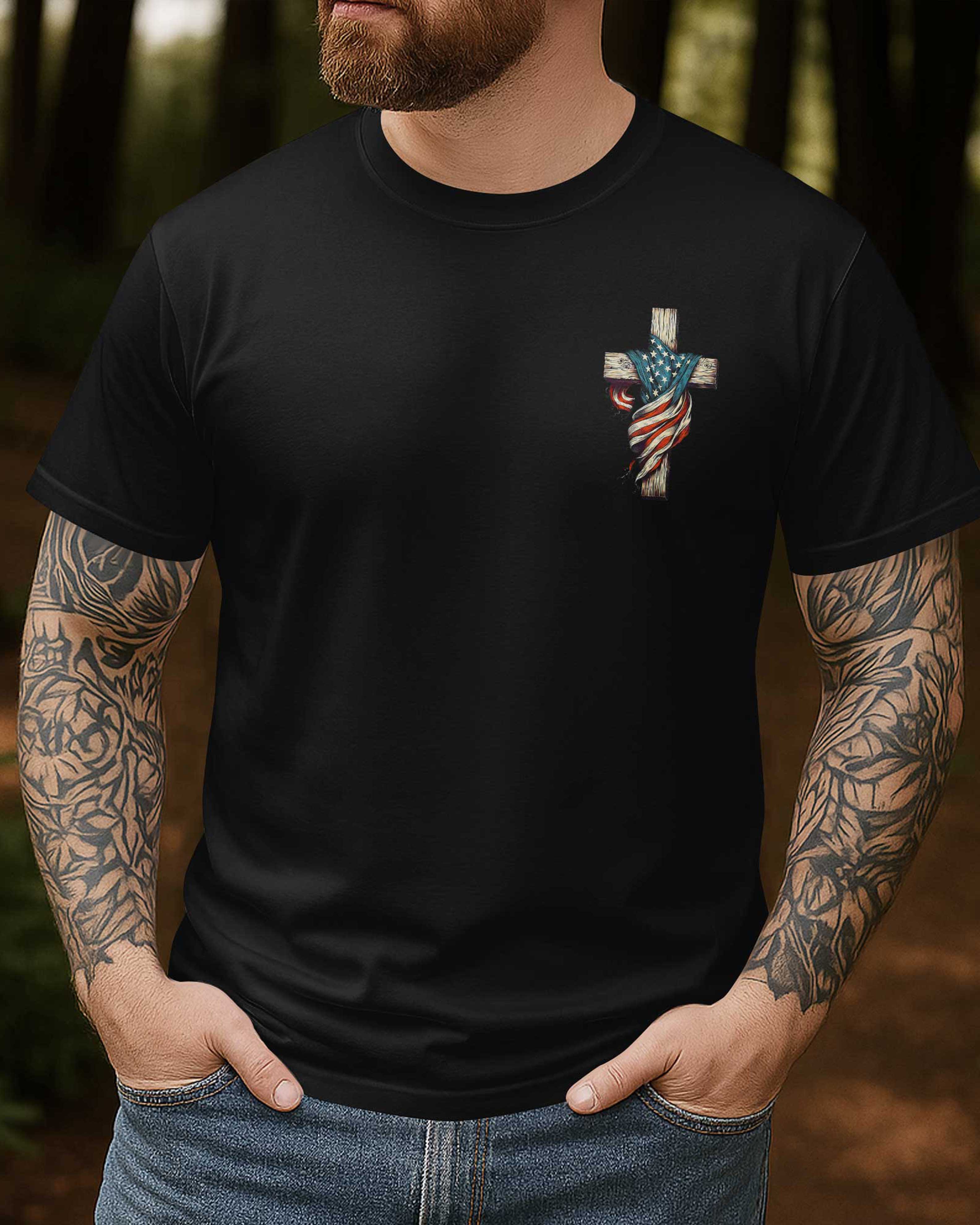 I Only Kneel For One Man And He Died On The Cross All Over Print T-Shirt