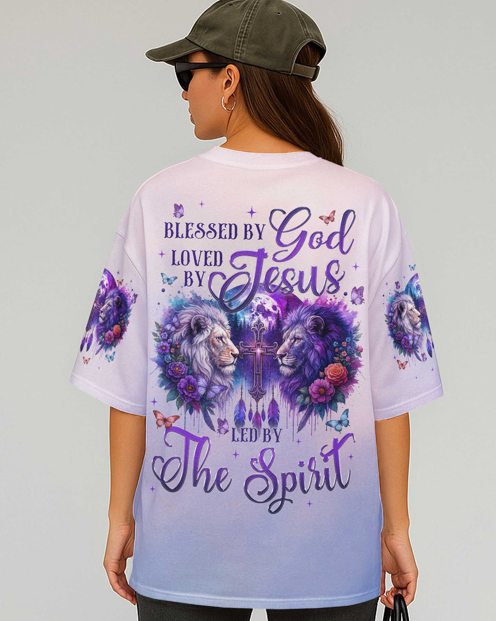 Blessed By God Loved By Jesus Led By The Spirit T-Shirt