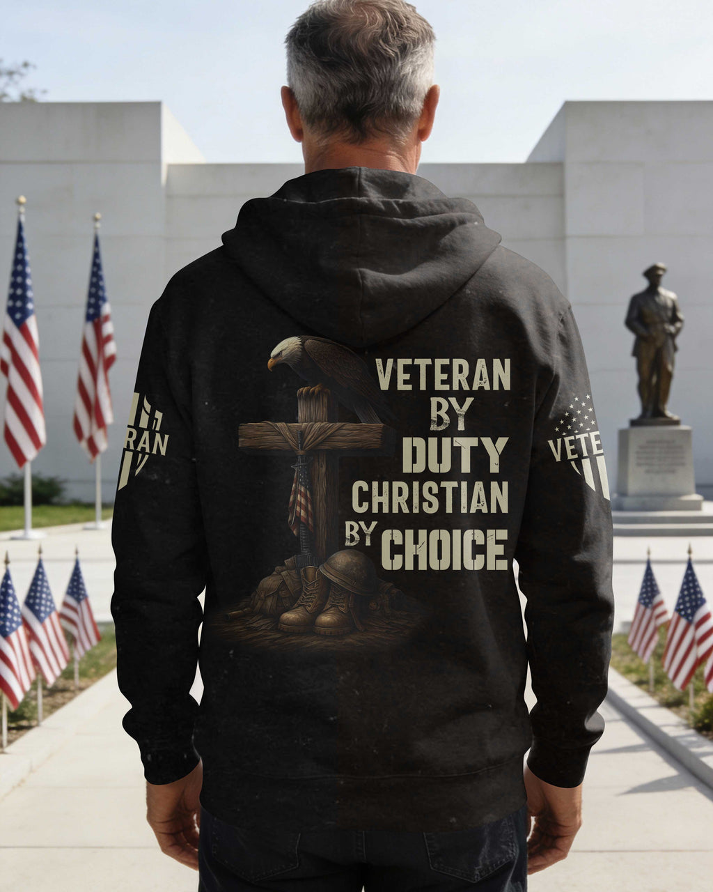 Veteran By Duty Christian By Choice Hoodie