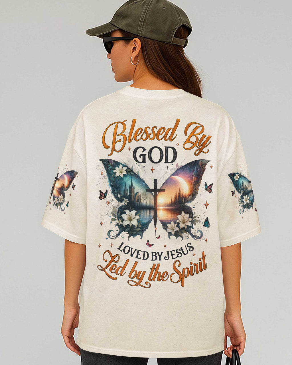 Blessed By God Loved By Jesus Led By The Spirit T-Shirt