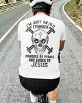 I'm Just An Old Cycopath Powered By Pedals And Guided By Jesus T-Shirt