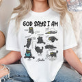 God Says I Am Cat Lovers T-Shirt