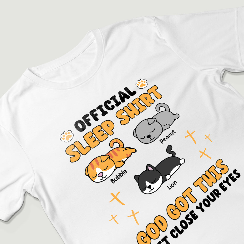 Official Sleep Shirt God Got This Just Close Your Eyes T-Shirt