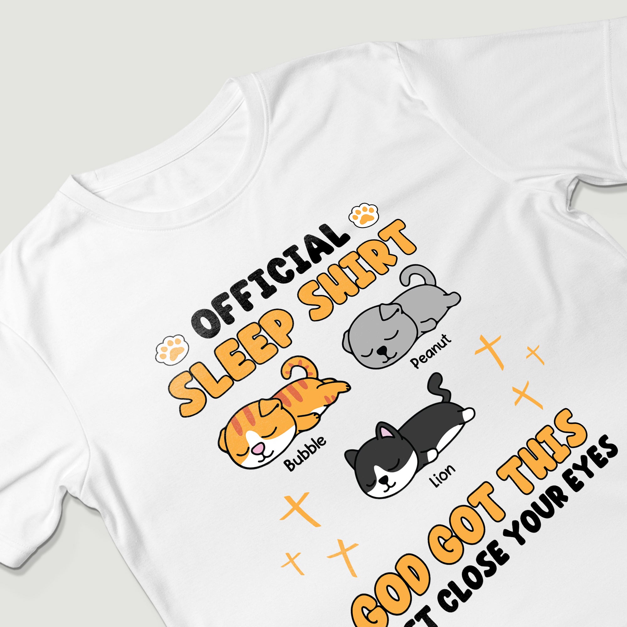 Official Sleep Shirt God Got This Just Close Your Eyes T-Shirt