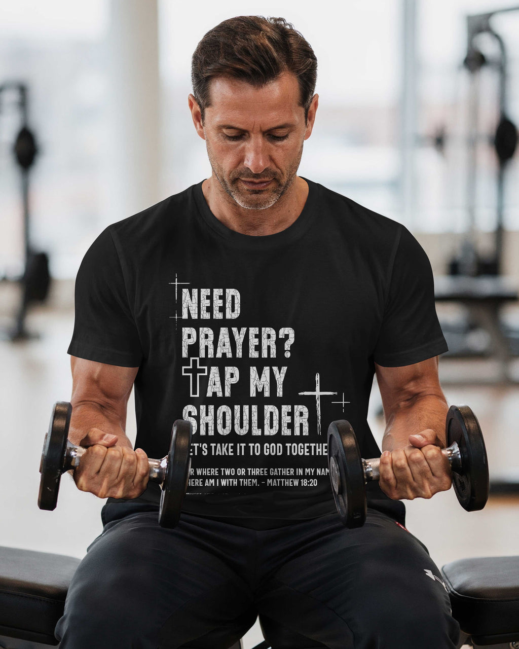 Need Prayer? Tap My Shoulder T-Shirt