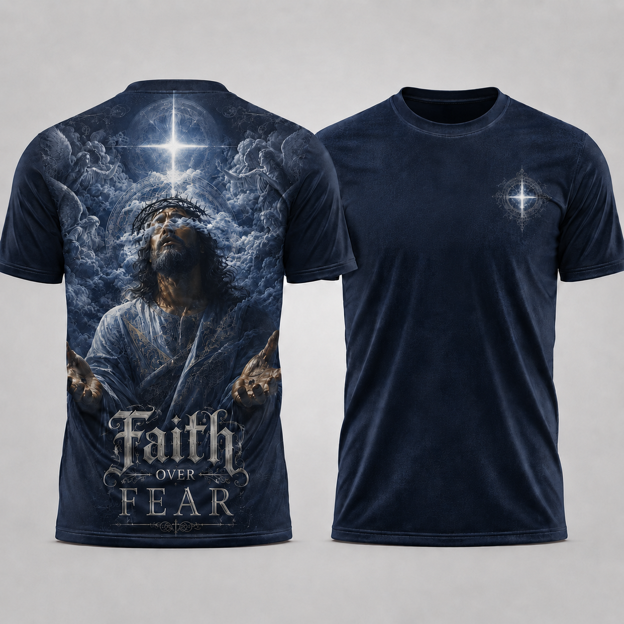 Faith Over Fear Jesus T-Shirt
