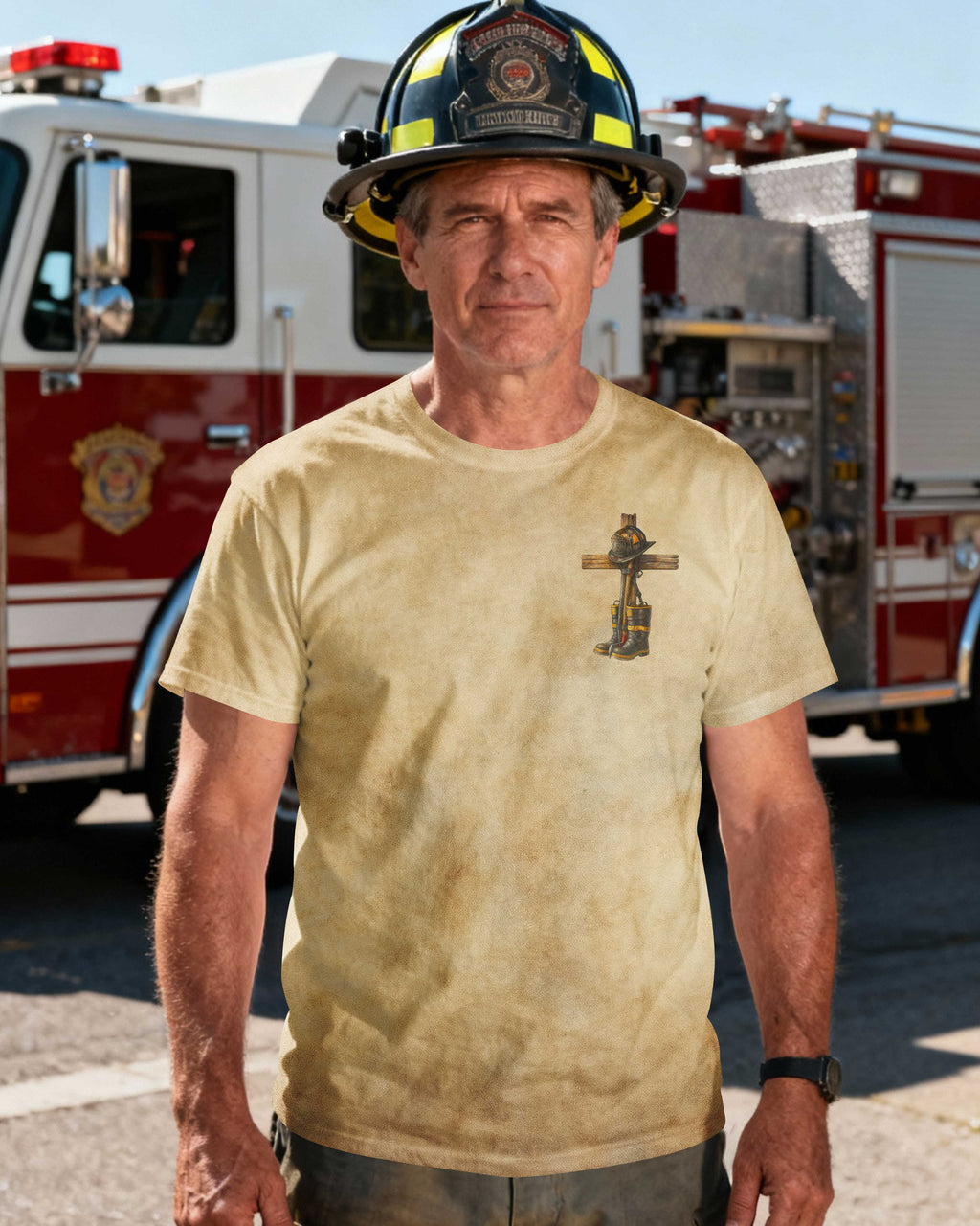 Firefighter By Duty Christian By Choice T-Shirt