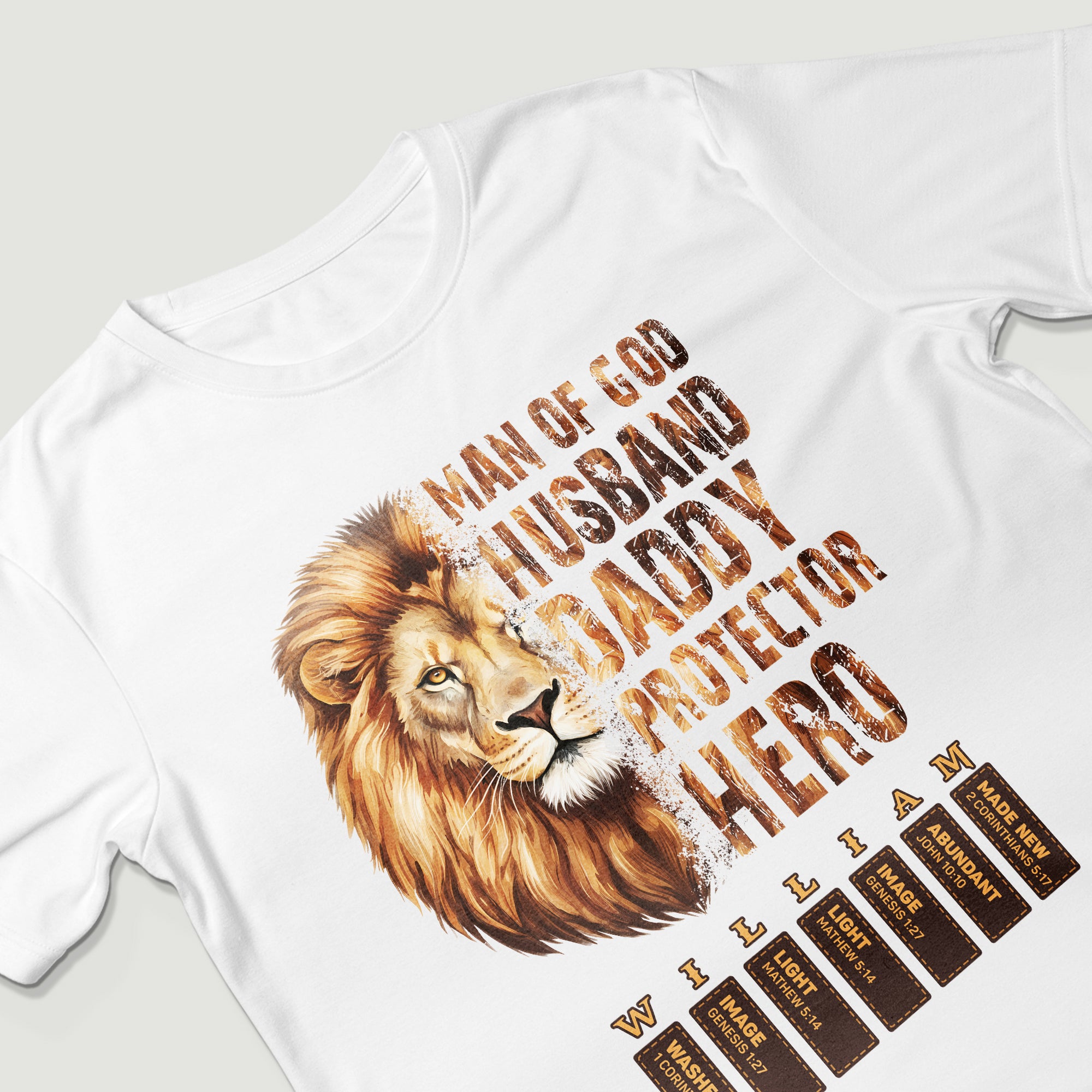 Man Of God Husband Daddy Protector Hero T-Shirt