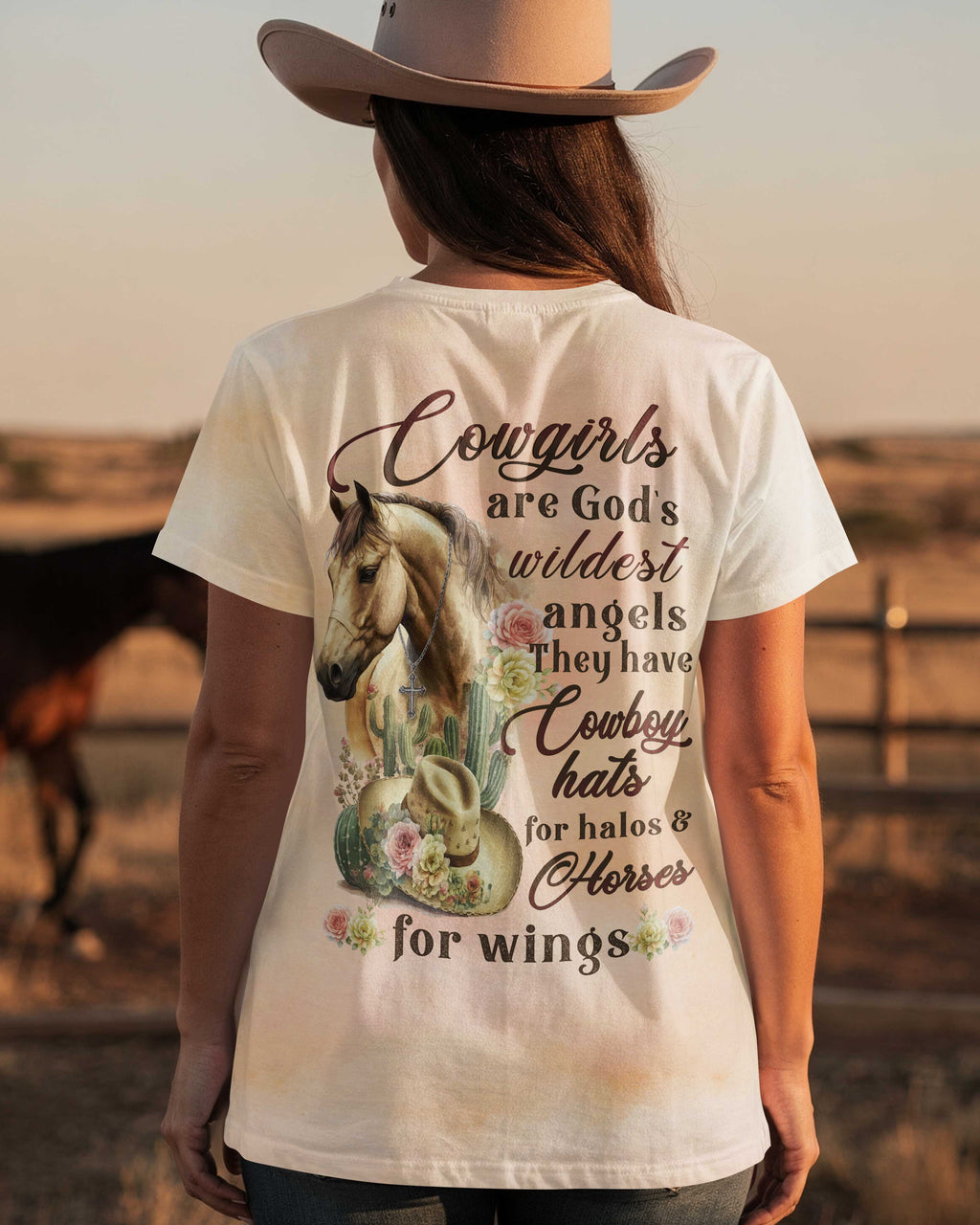 Cowgirls Are God's Wildest Angels They Have Cowboy Hats T-Shirt