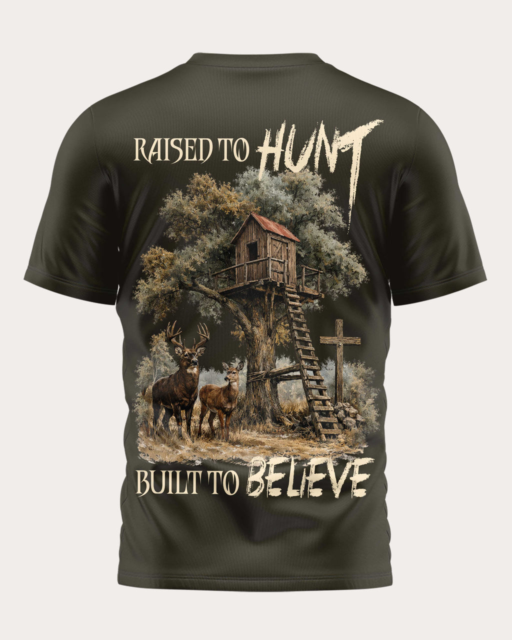 Raised To Hunt Built To Believe T-Shirt