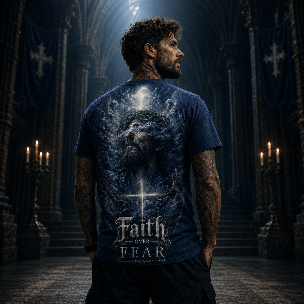 Faith Over Fear Cross T-Shirt