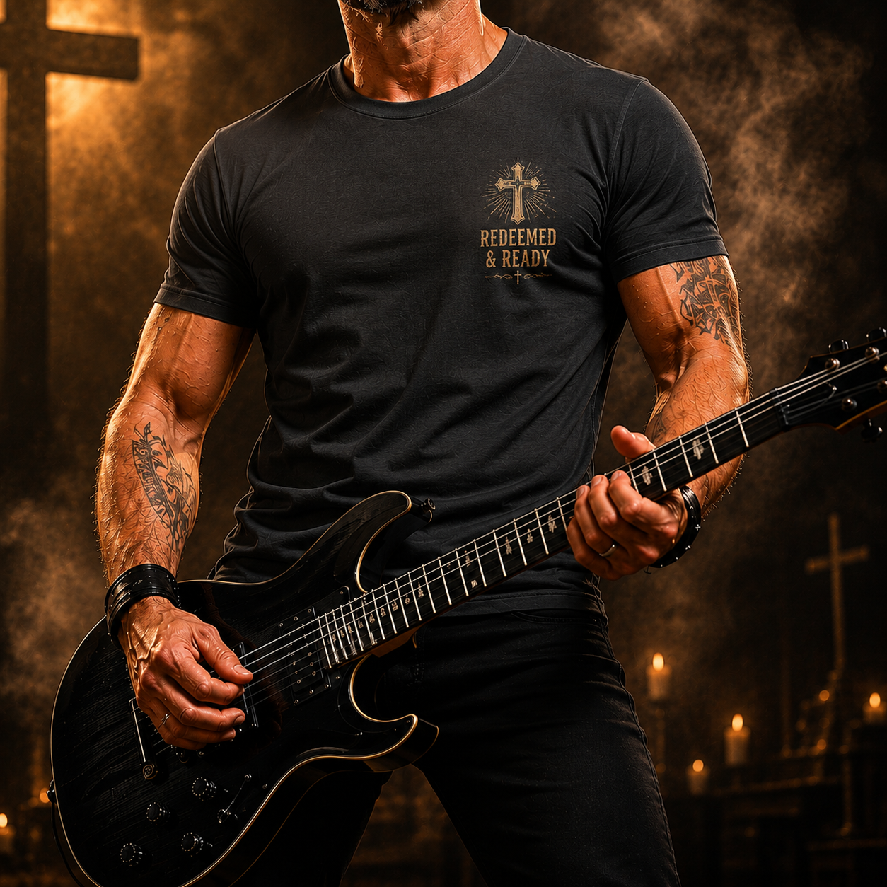 Strings Of Grace Courage Redeemed & Ready T-Shirt