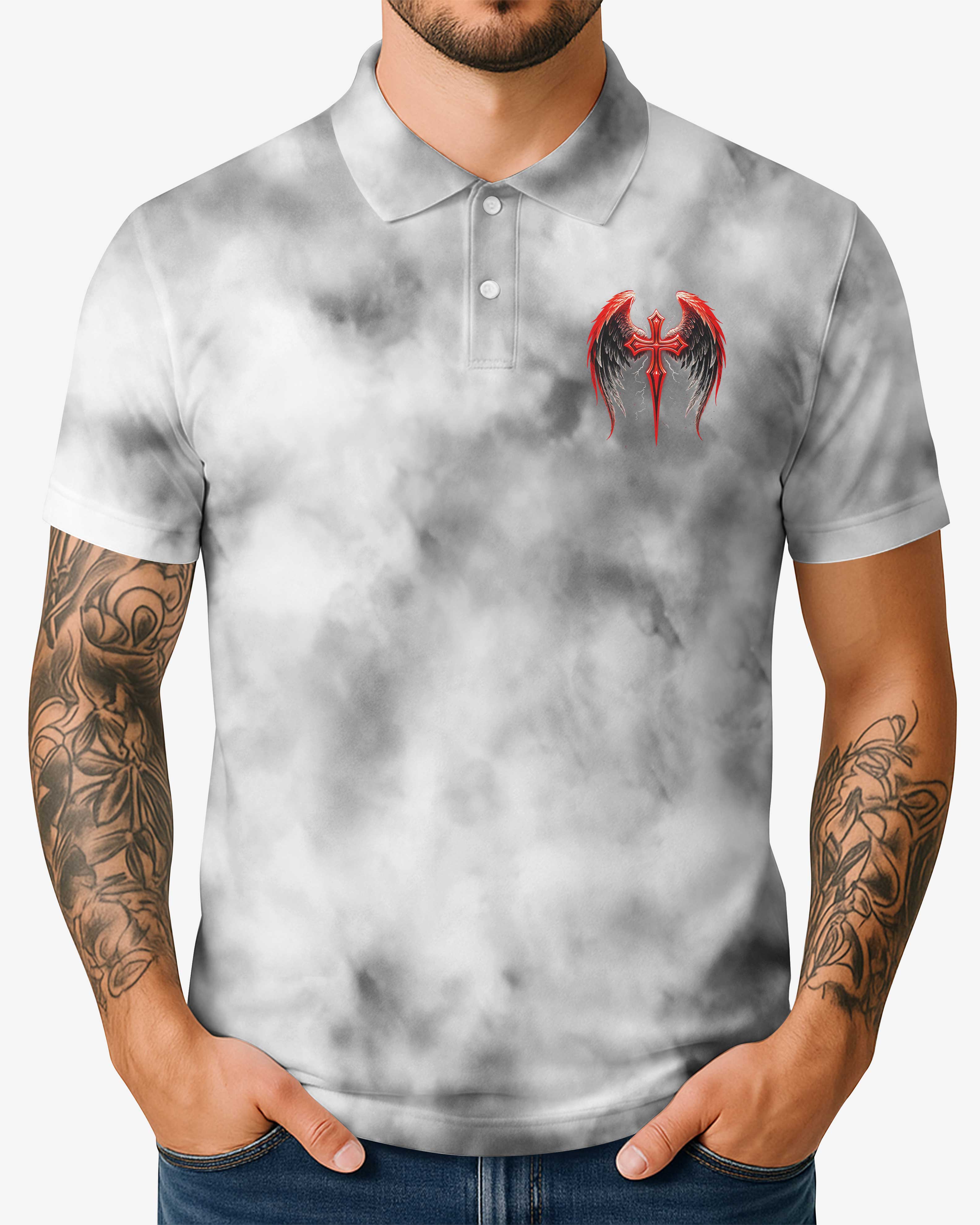 Forgiven All Over Print Polo T-Shirt