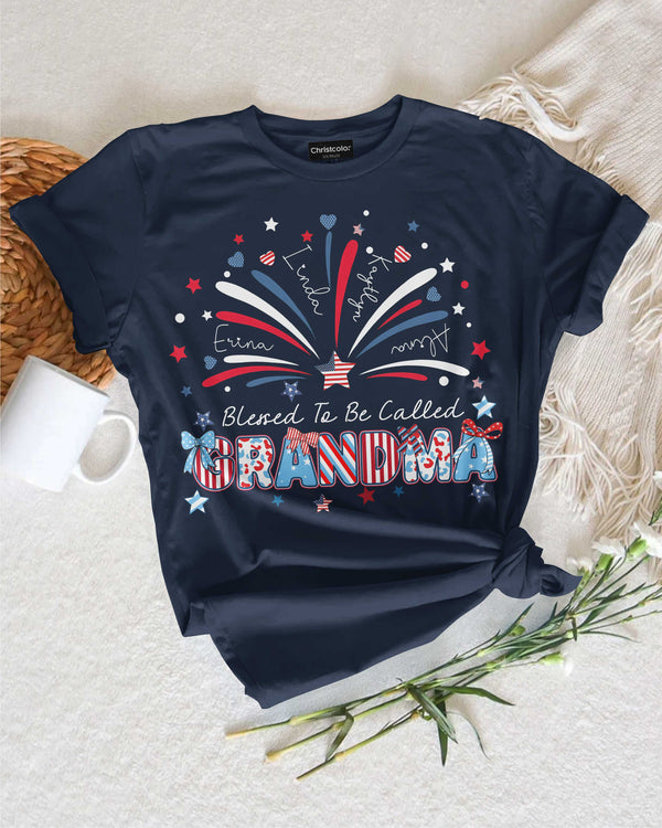 Blessed To Be Called Grandma Independence Day T-Shirt