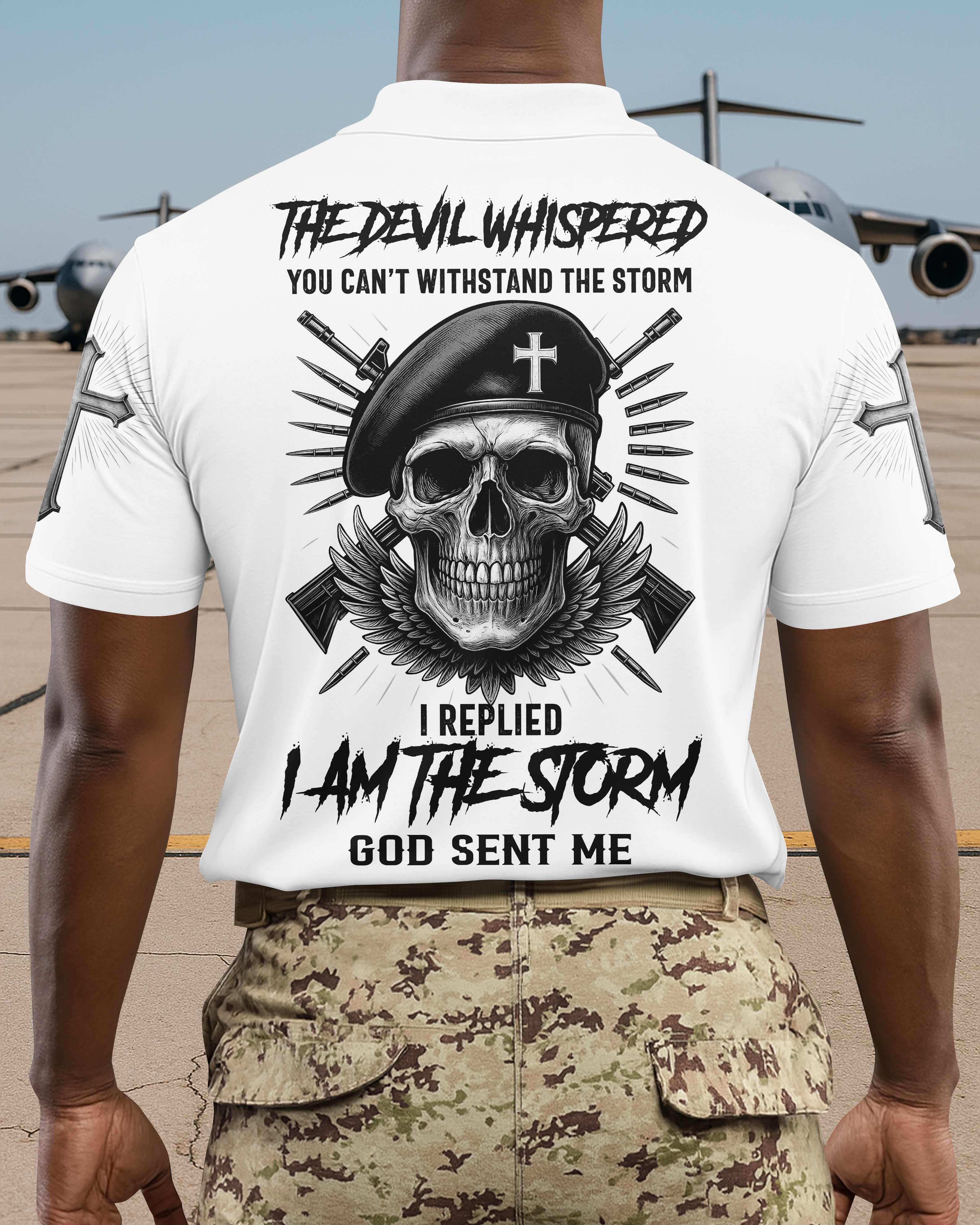 The Devil Whispered You Can't Withstand The Storm Polo