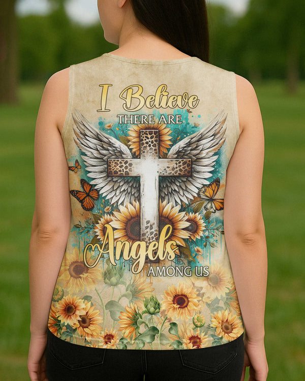 I Believe There Are Angels Among Us V-neck Tank Top