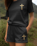 He Died For Me So I'll Live For Him Women Casual Shorts