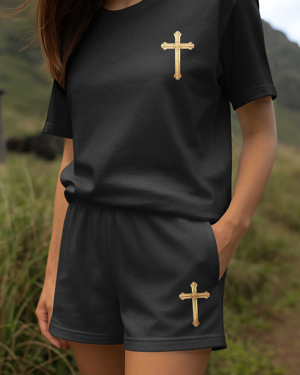 He Died For Me So I'll Live For Him Women Casual Shorts