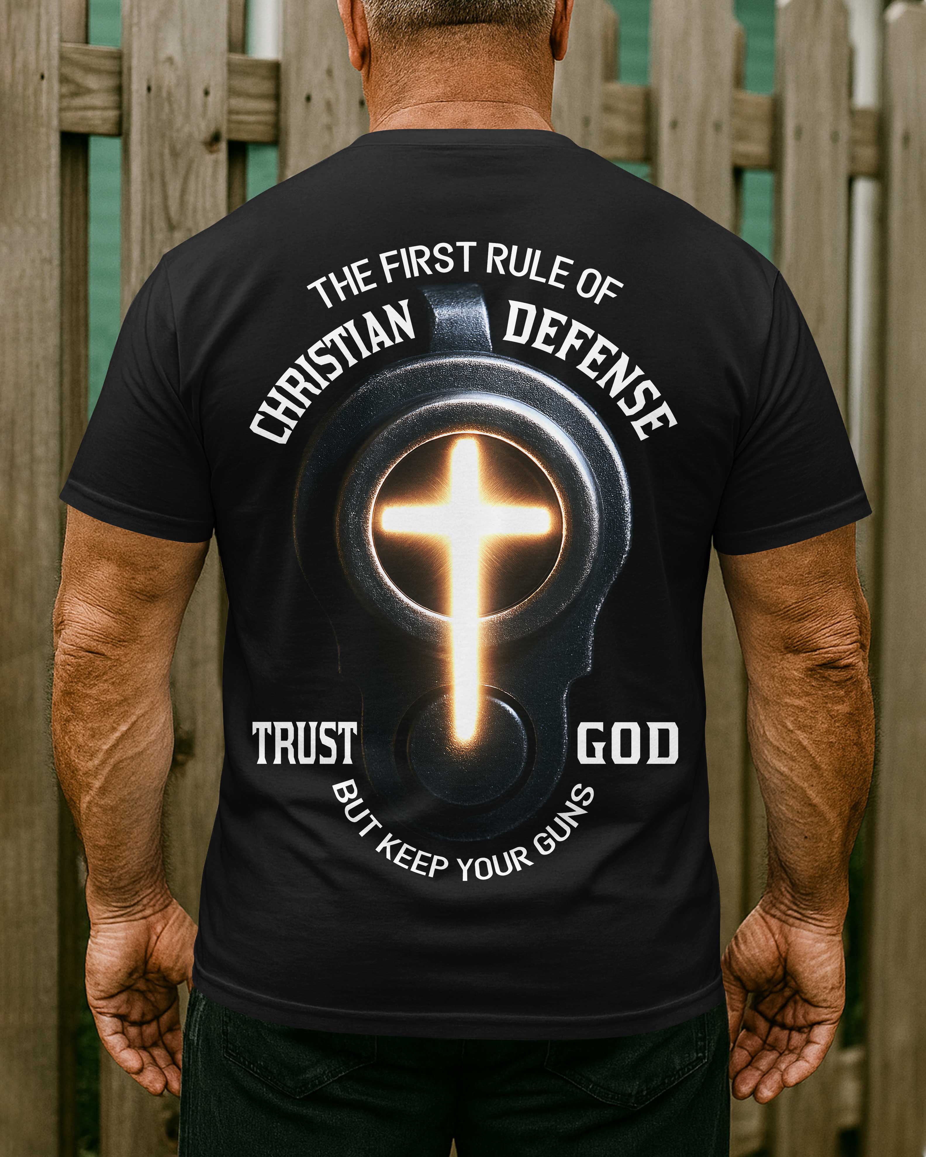 The First Rule Of Christian Defense T-Shirt
