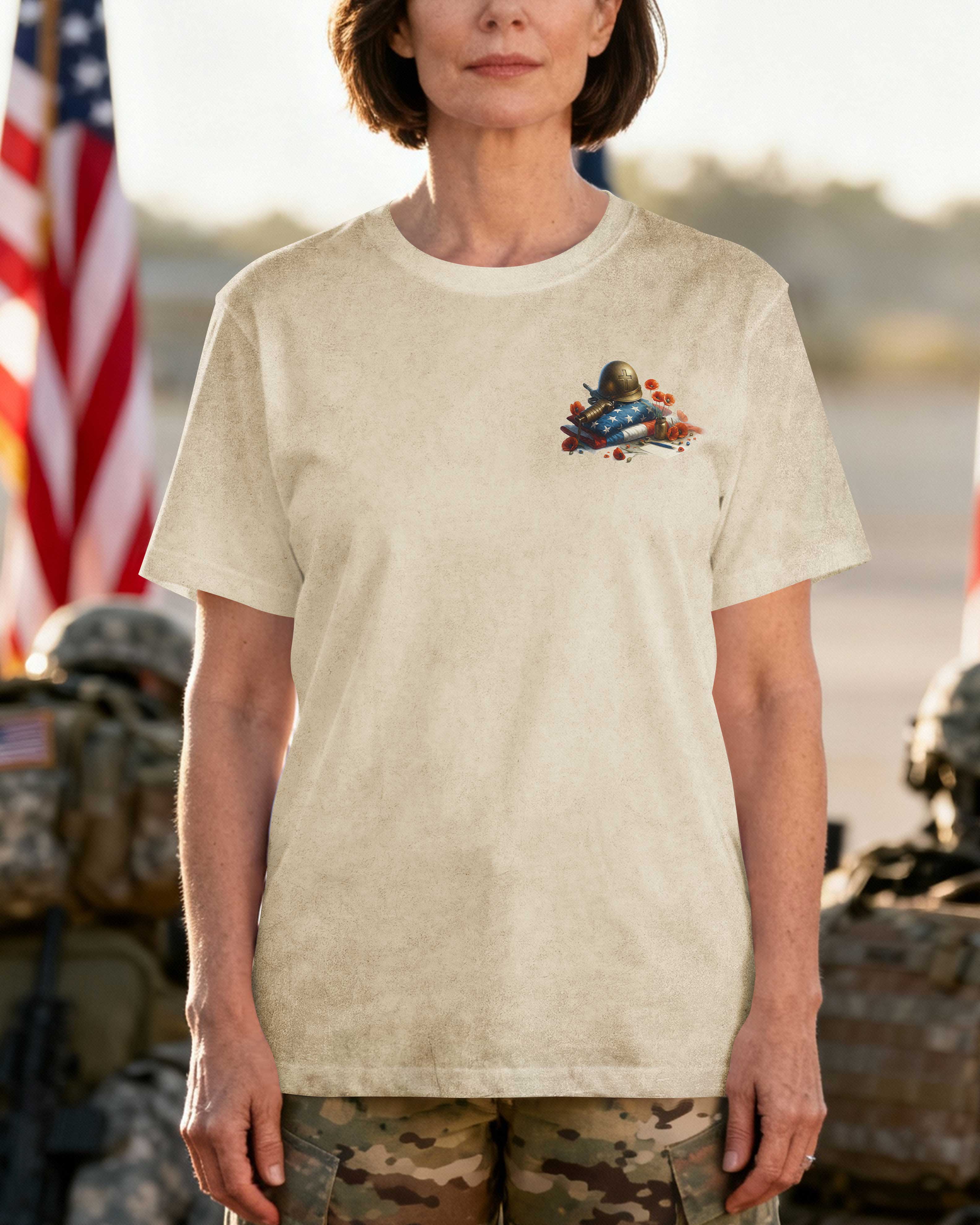 A Proud Veteran Guided by Grace Protected by God T-Shirt
