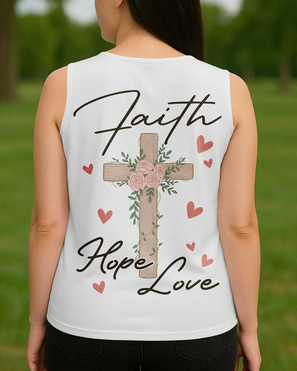 Faith Hope Love V-neck Tank Top